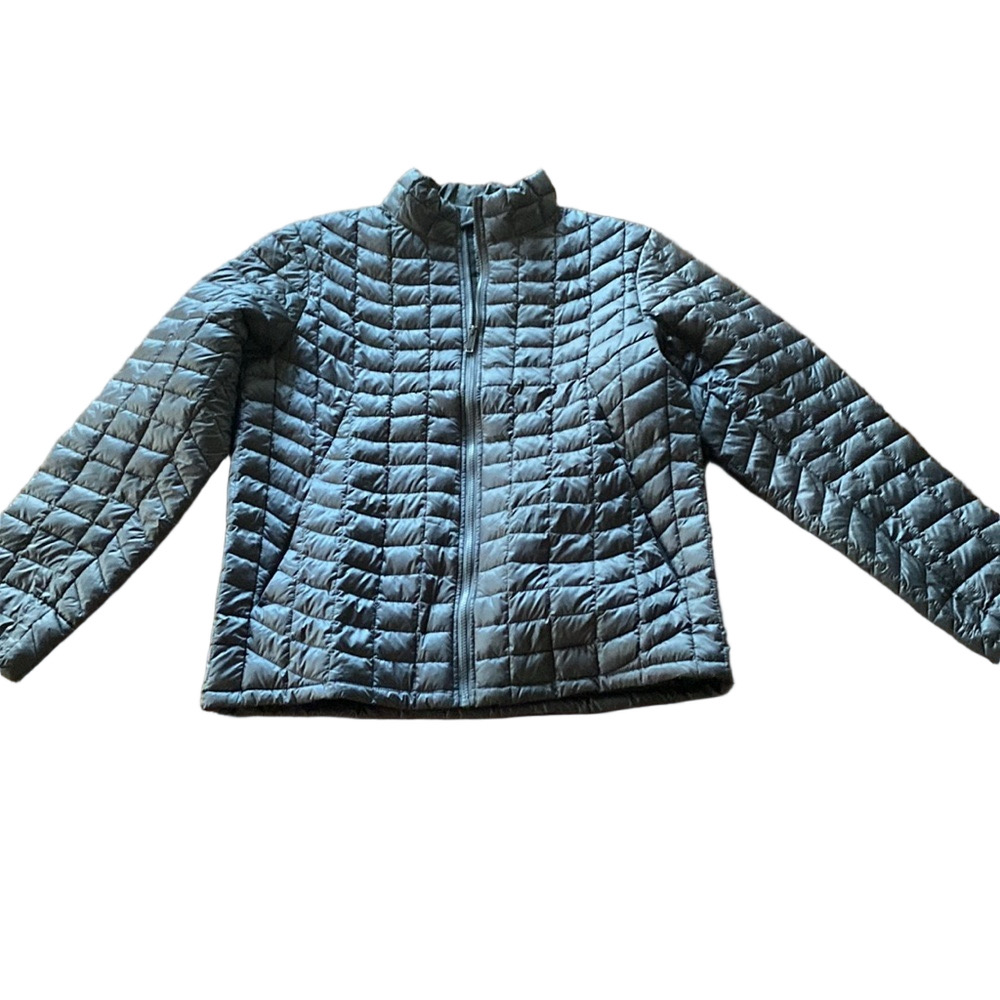 Ben Sherman Gray Quilted Puffer Jacket Full Zip Lightweight Coat SIZE L